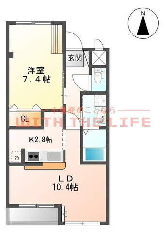 with CASAの間取り