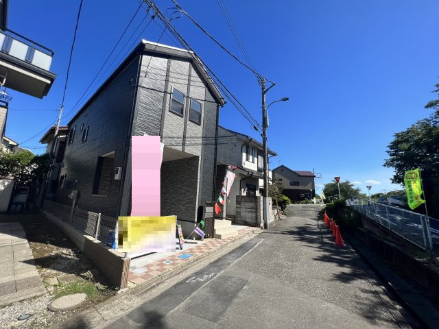 川越市大仙波　新築戸建の前面道路含む現地写真|西側4.0ｍ公道