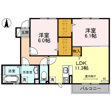 【間取り】 | セントコリーヌA棟
