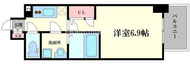 ララプレイス大阪福島ミラの間取り