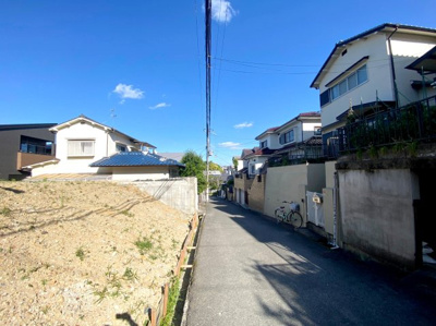 【前面道路含む現地写真】 | 高槻市安岡寺町3丁目　売土地