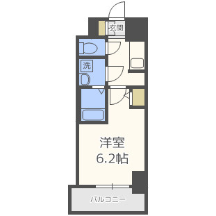 S-RESIDENCE南堀江の間取り