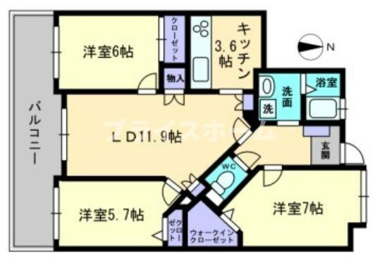 【間取り】 | アーサー室見ツインパークス