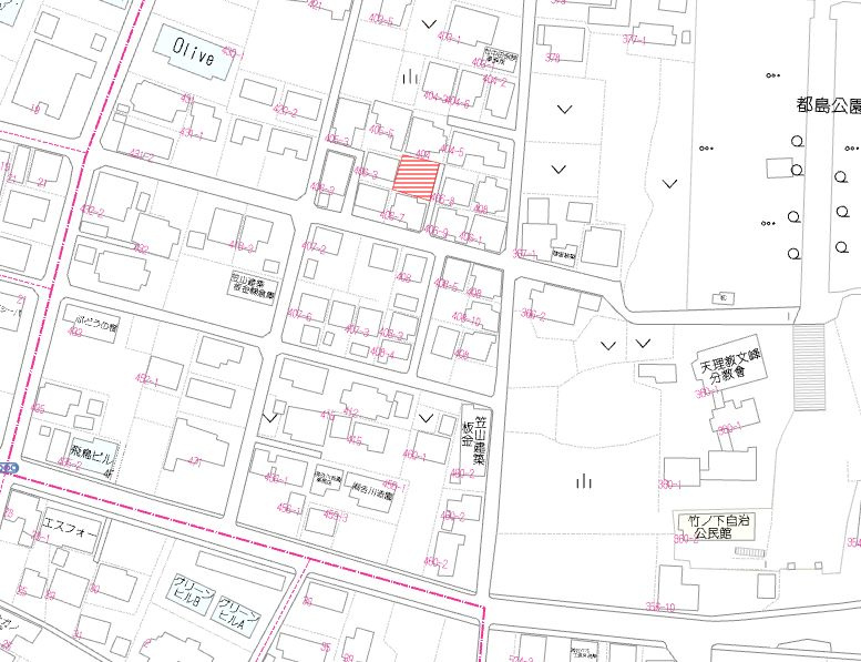 都城市都島町の売地の土地図