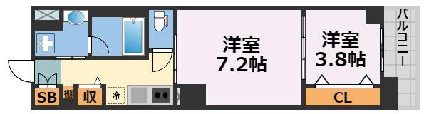スプランディッド堀江の間取り