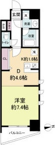 セレッソコート上本町EASTの間取り