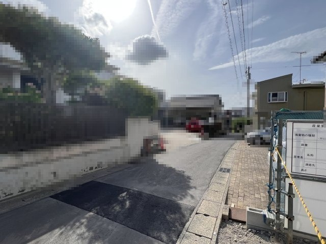 碧南市浜尾町4丁目第2　新築戸建　3号棟の前面道路含む現地写真|碧南市浜尾町4丁目第2新築戸建前面道路写真です。北東側公道約3.27～3.37ｍ