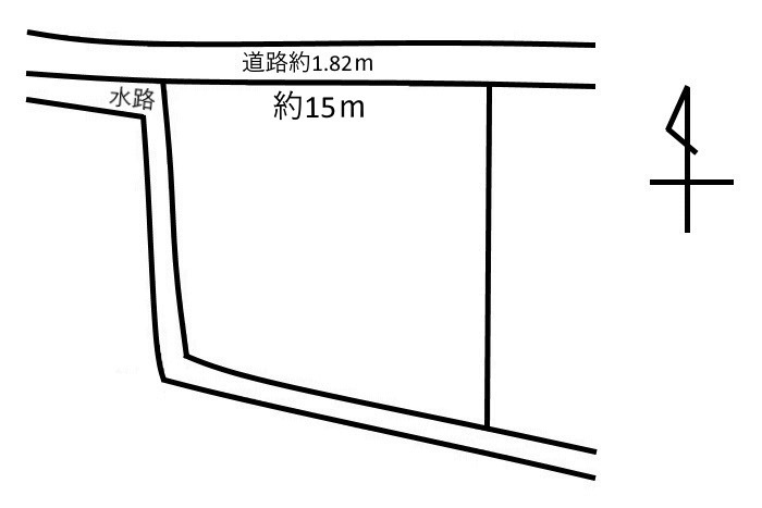 土地　上西郷の土地図