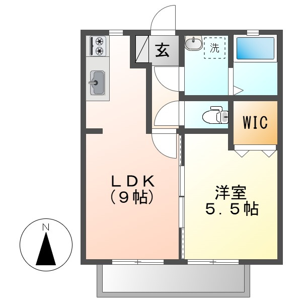 ビバリースクエアＢの間取り