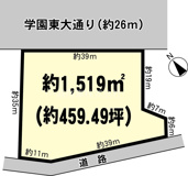 土浦市中村西根の事業用地の画像