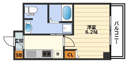 スワンズシティ南森町の間取り