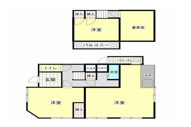中古住宅　日野東６丁目の間取り