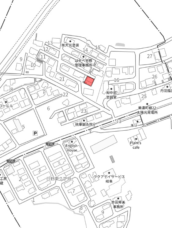 中古住宅　日野東６丁目の地図