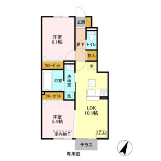 【間取り】 | サウスヒルズⅡ