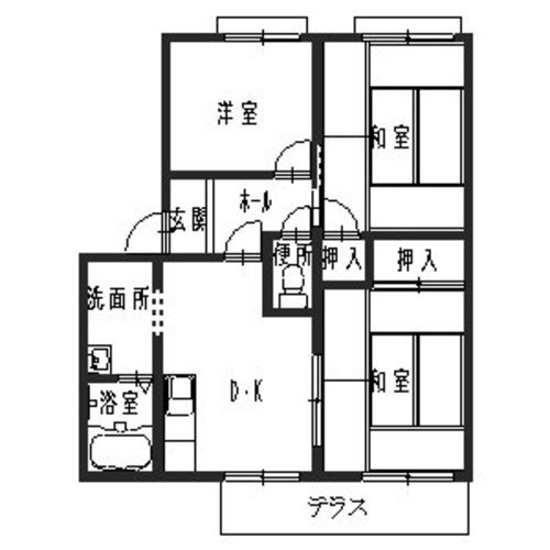 サンシティハイツAの間取り