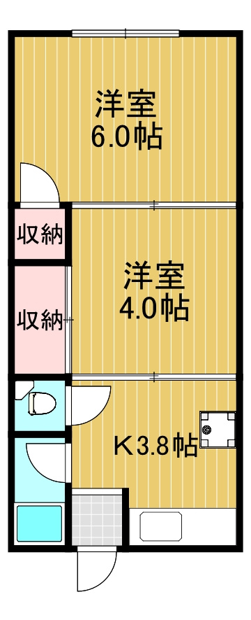 マンション北野田の間取り