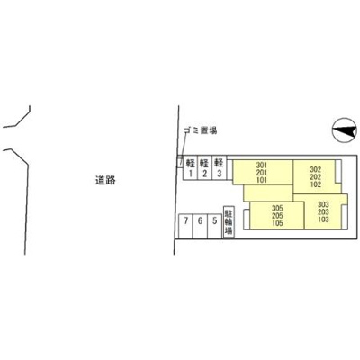 【区画図】 | アルビネス田中町