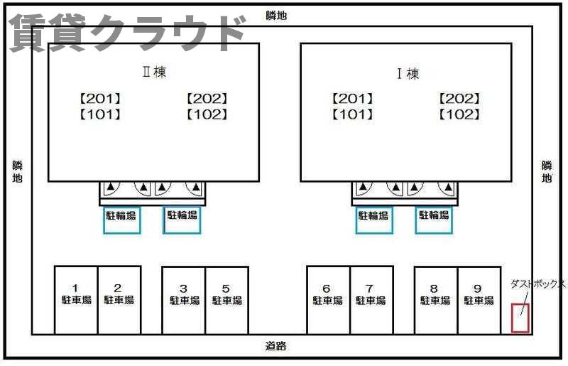 メゾン・ウェルストーンⅠの区画図