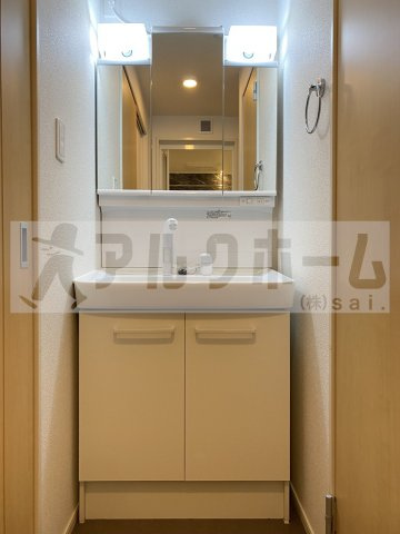 パークライフ八尾2の独立洗面台