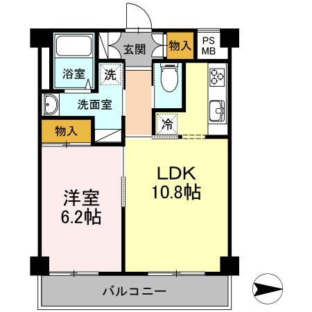 プライオール協和登戸の間取り