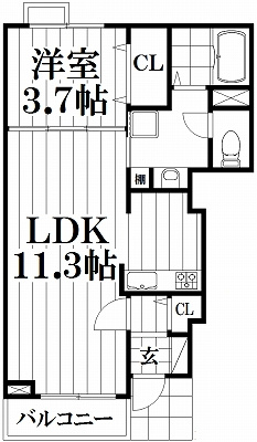 【間取り】 | ミルト諸福