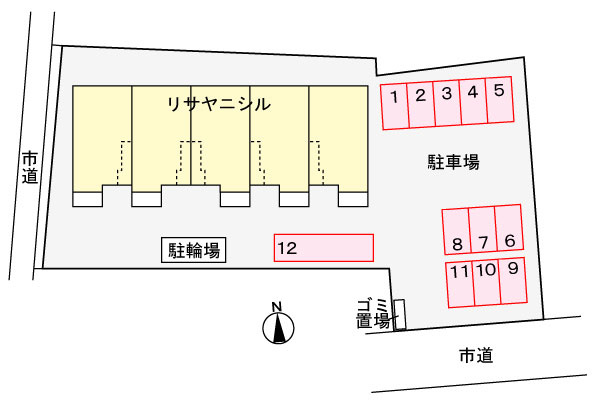 リサヤニシルの区画図