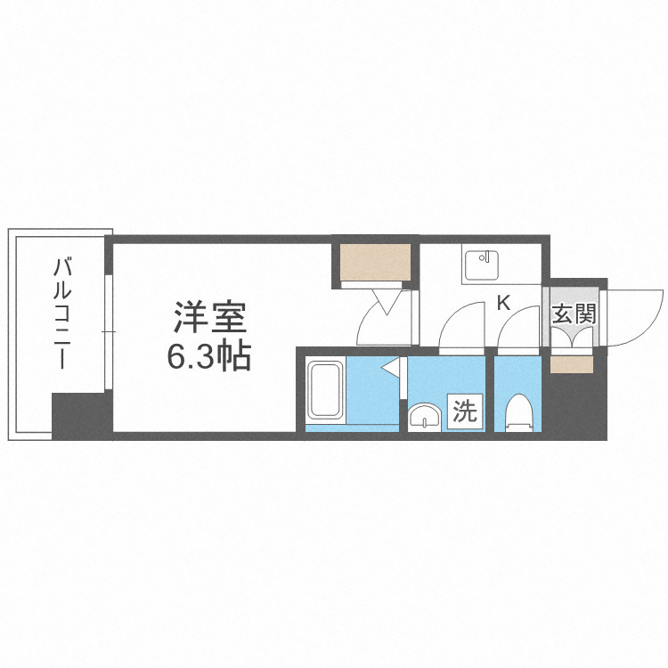 エスリードレジデンス大阪福島シティウエストの間取り