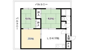 コーポラス花園の間取り