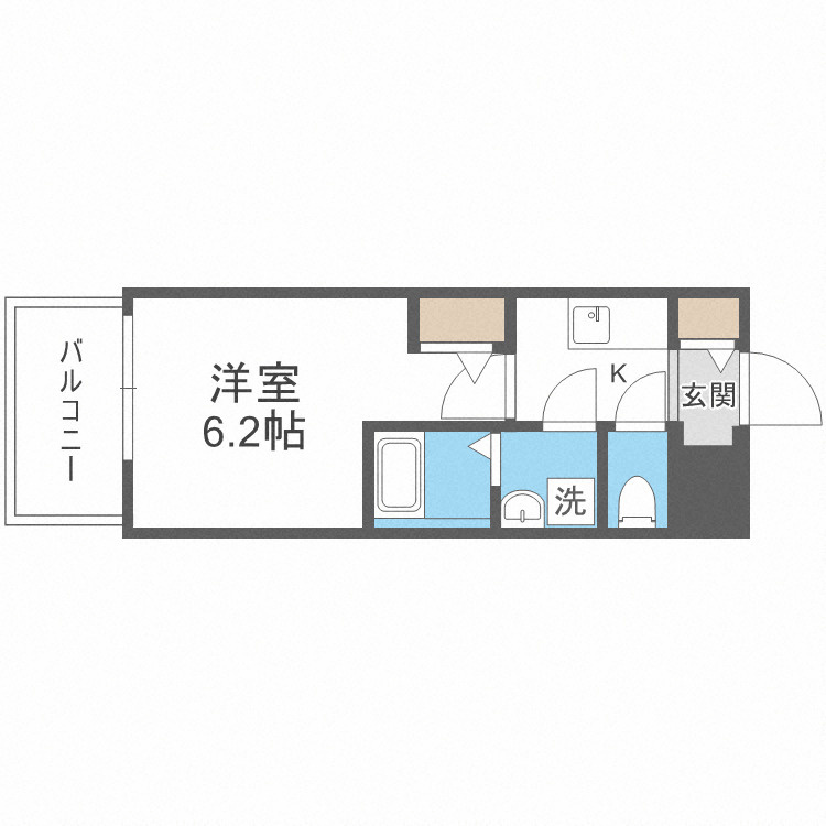エスリードレジデンス大阪福島シティウエストの間取り