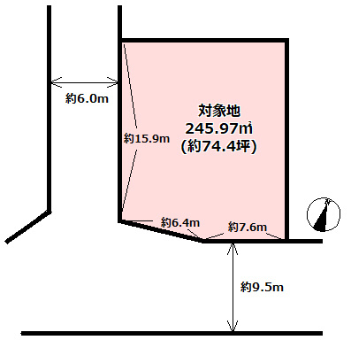 三田市弥生が丘３丁目　土地