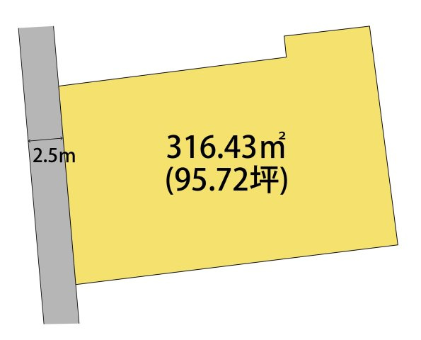 和歌山市毛見・土地・125118の区画図