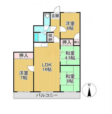 若林ビル【10,000円キャッシュバック対象物件】の間取り