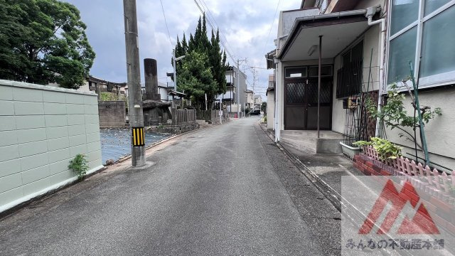 久留米市大石町の売地の前面道路含む現地写真