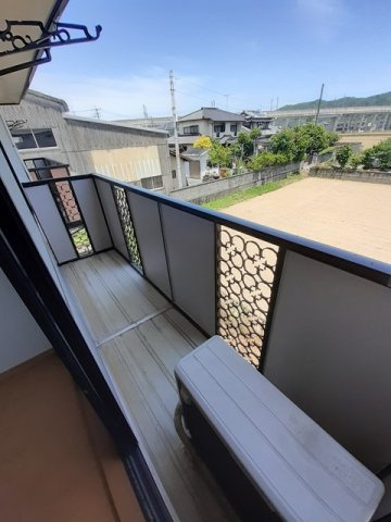 コーポ福のバルコニー