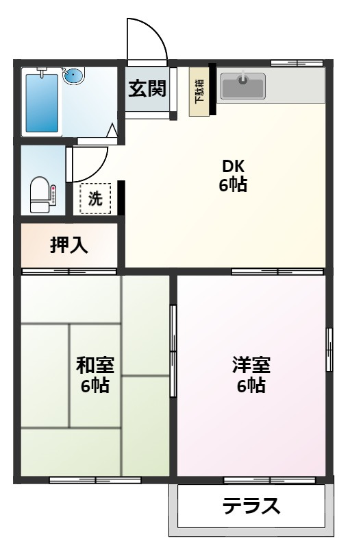 タウニィ緑ヶ丘の間取り