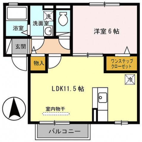 【間取り】 | アムールA棟