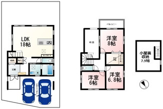 【間取り】 | 草津市木川町　2期3号地