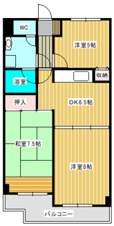 【間取り】 | モンシャトー松戸