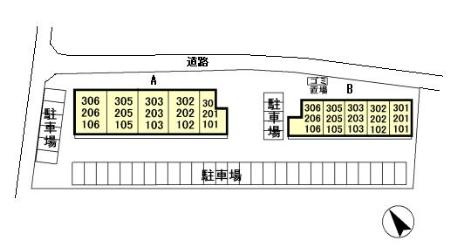 エスポワール Ａの区画図