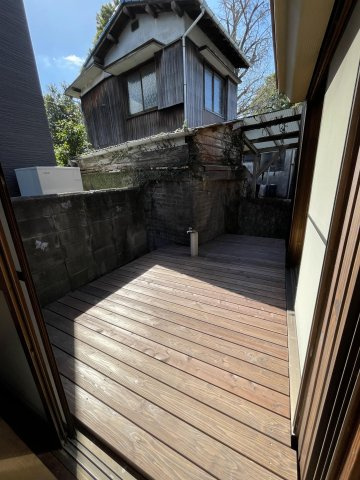 大石町戸建のバルコニー