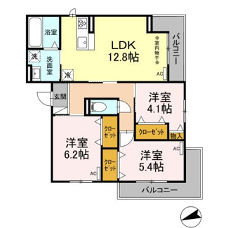 【間取り】 | D-ROOM加納堀田町