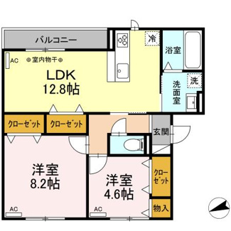 【間取り】 | D-ROOM加納堀田町