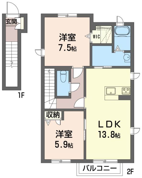 シャーメゾン　コルヌイエの間取り