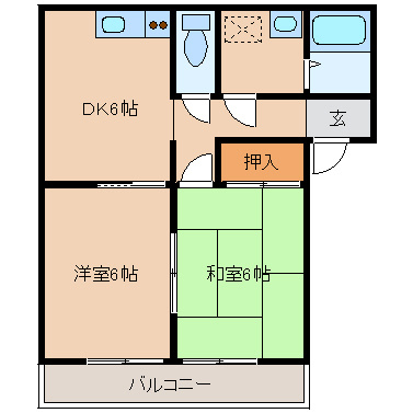 FREA広内Ⅰの間取り