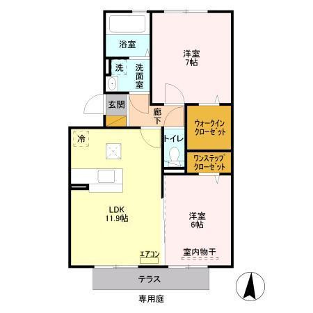 ソレイユⅡの間取り