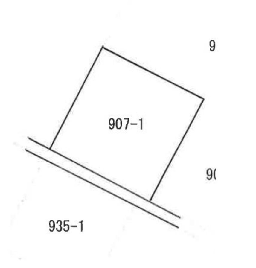 足利市福富町の売地の土地図