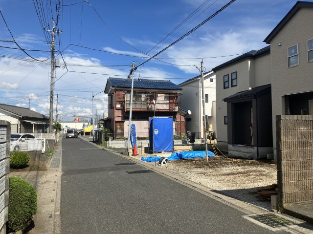 大宮区三橋第3　新築戸建の前面道路含む現地写真|北側4.56ｍ公道