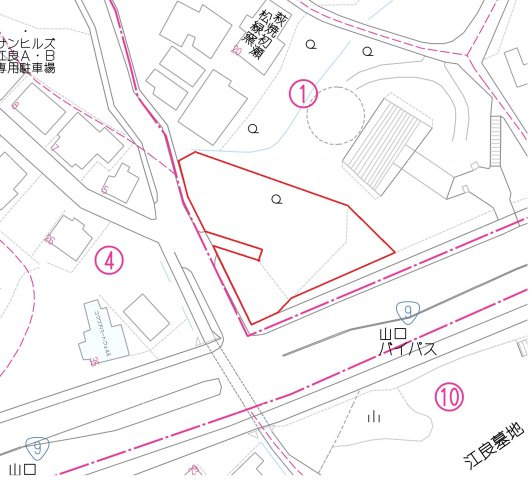 平野　売土地の土地図