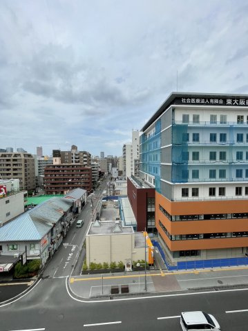 プレジデント城東の展望|8階部分のため、日当たり、眺望良好！