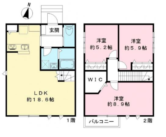 三沢5丁目戸建の間取り